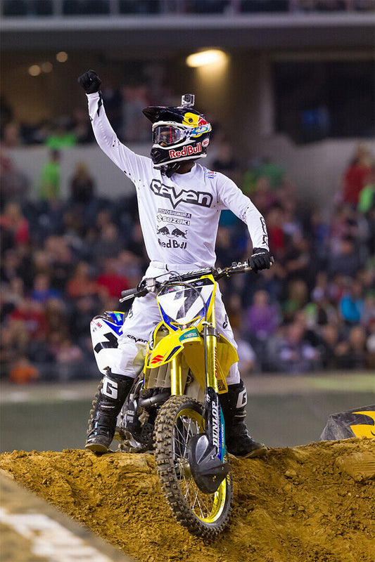 James Stewart Motorcycle Cross Country Sports Poster Wall Art Print Home Wall Decor - xonomax