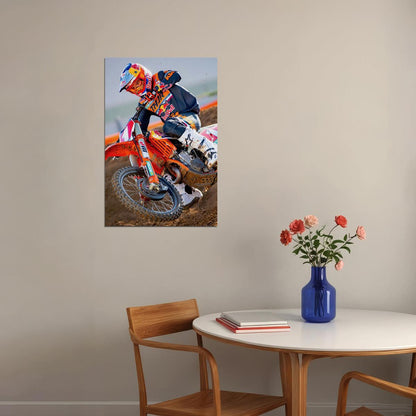 Cooper Webb Motorcycle Cross Country Racing Poster Wall Art Print Home Wall Decor - xonomax