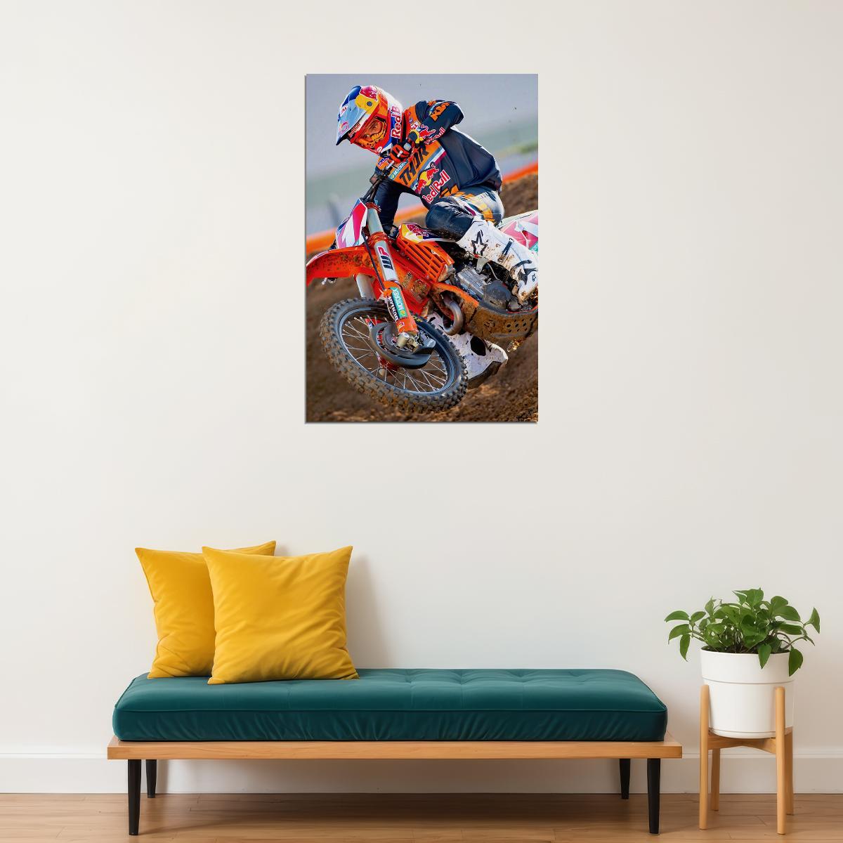 Cooper Webb Motorcycle Cross Country Racing Poster Wall Art Print Home Wall Decor - xonomax