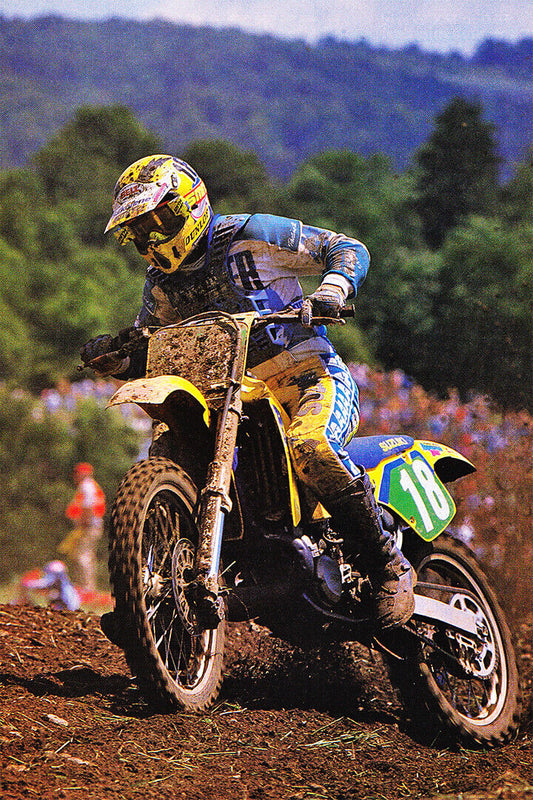 Bob Hannah Motorcycle Cross Country Racing Poster Wall Art Print Home Wall Decor - xonomax