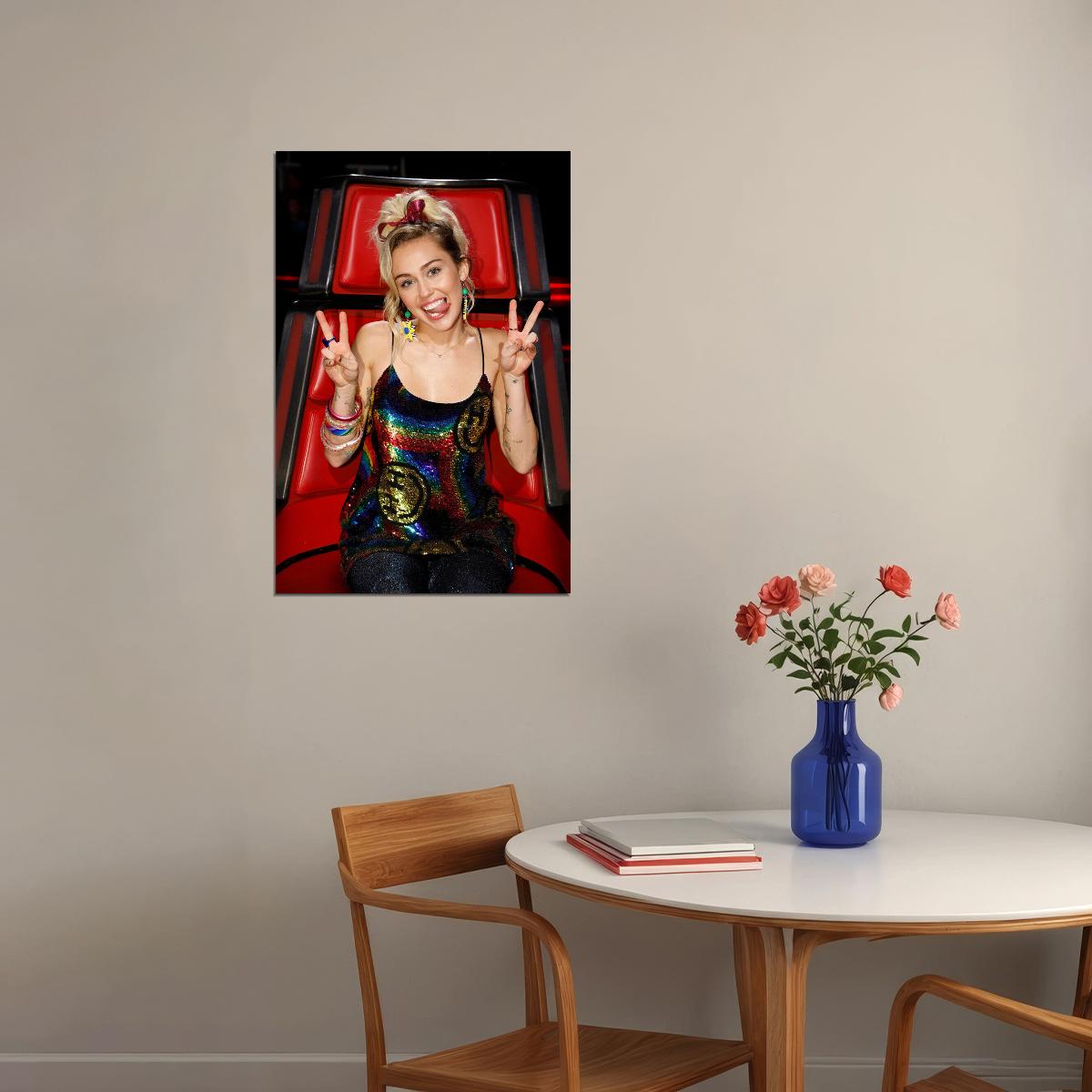 Miley Cyrus Celebrity Singer Actress Idol Poster Wall Art Print Home Wall Decor - xonomax