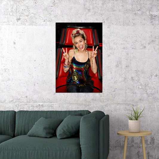 Miley Cyrus Celebrity Singer Actress Idol Poster Wall Art Print Home Wall Decor - xonomax