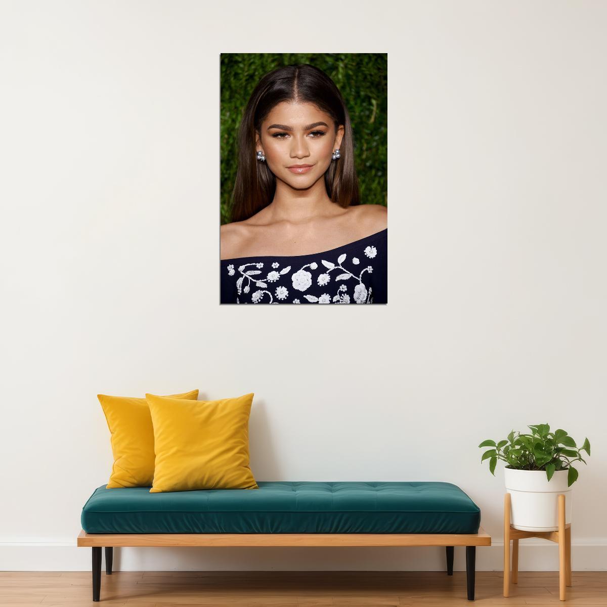 Zendaya Cinema Actor Singer Model Artist Star Poster Wall Art Print Home Wall Decor