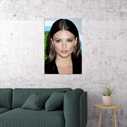 Emily Ratajkowski Movie Actor Sexy Model Star Poster Wall Art Print Home Wall Decor - xonomax