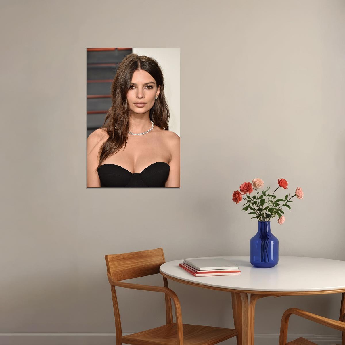 Emily Ratajkowski Movie Actor Hot Model Star Poster Wall Art Print Home Wall Decor - xonomax