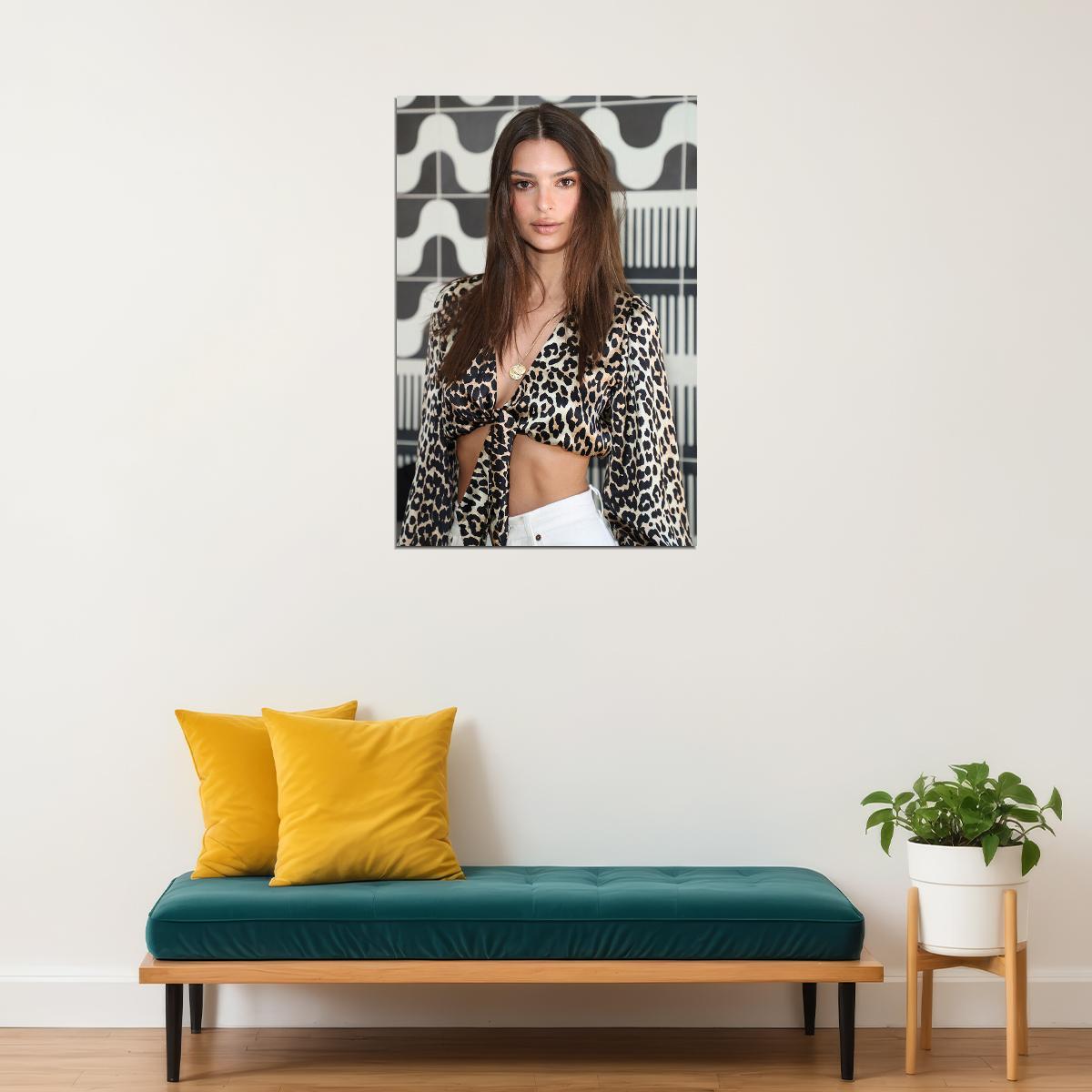 Emily Ratajkowski Movie Actress Hot Model Poster Wall Art Print Home Wall Decor - xonomax