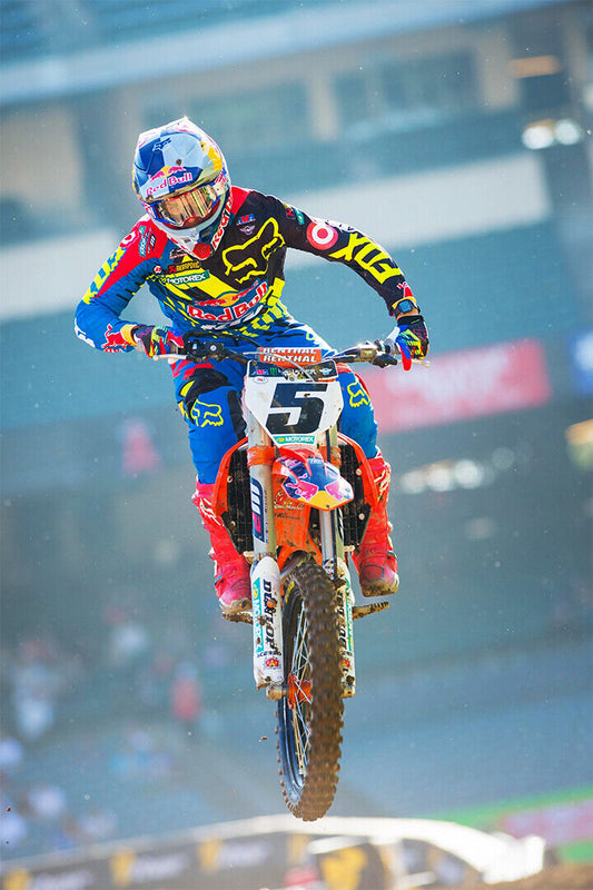 Ryan Dunge Dirt Motorcycles Motorcycle Rider Poster Wall Art Print Home Wall Decor