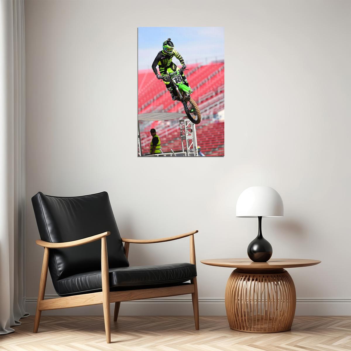 Ryan Villopoto Dirt Motorcycles Rider Racing Poster Wall Art Print Home Wall Decor