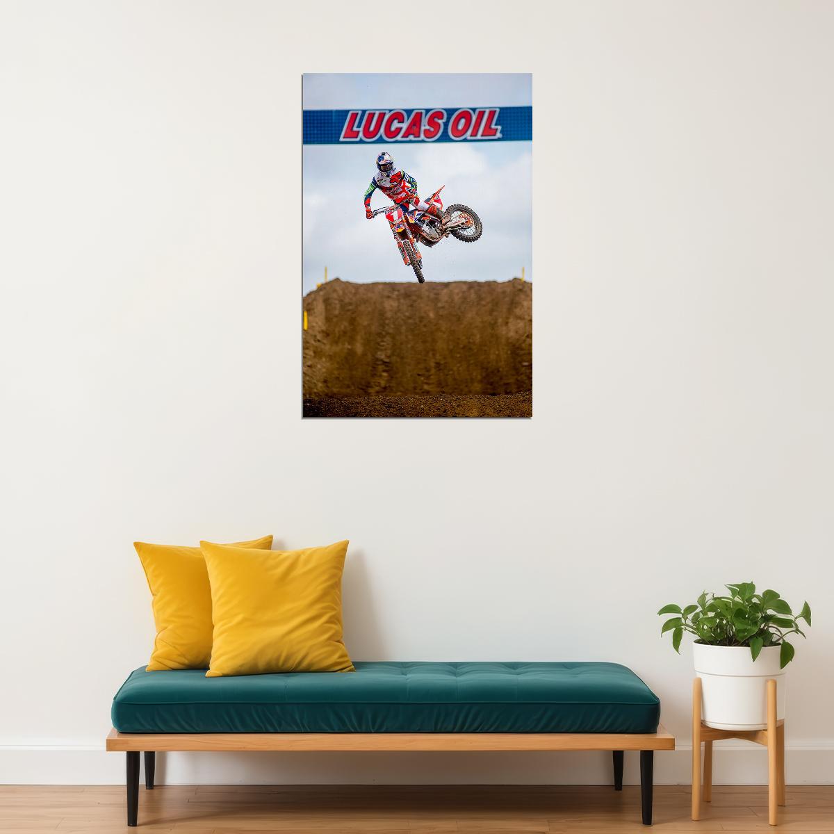 Ryan Dunge Dirt Motorcycles Racing Idol Poster Wall Art Print Home Wall Decor