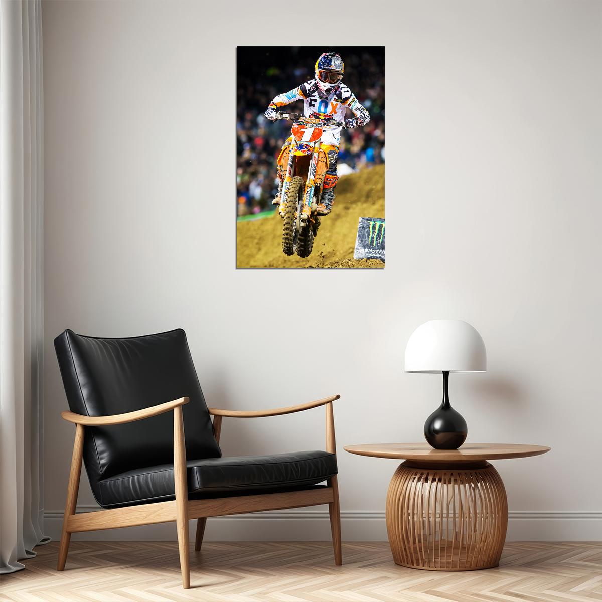 Ryan Dunge Dirt Motorcycles Racing Star Poster Wall Art Print Home Wall Decor