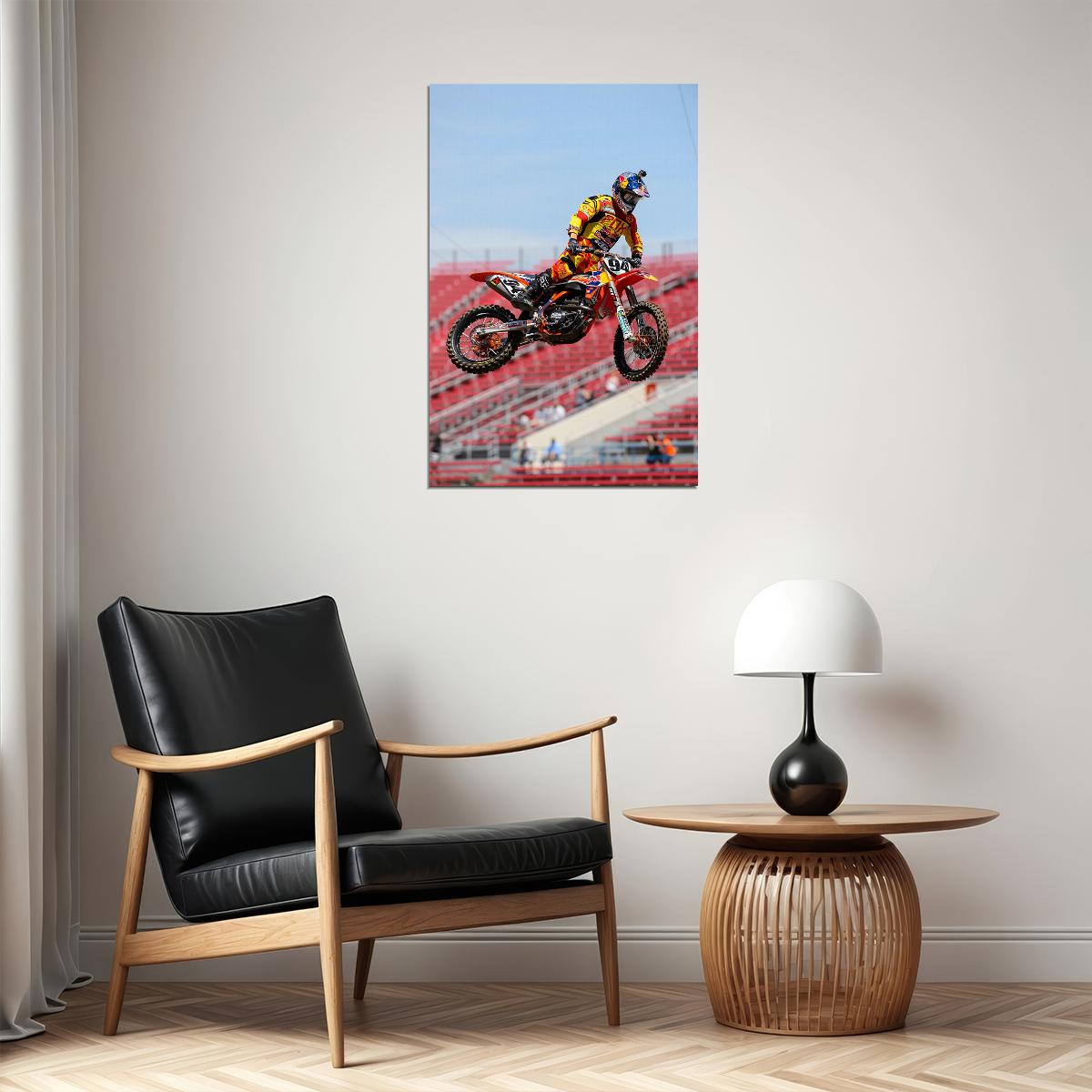 Ryan Villopoto Dirt Motorcycles Driver Artist Poster Wall Art Print Home Wall Decor