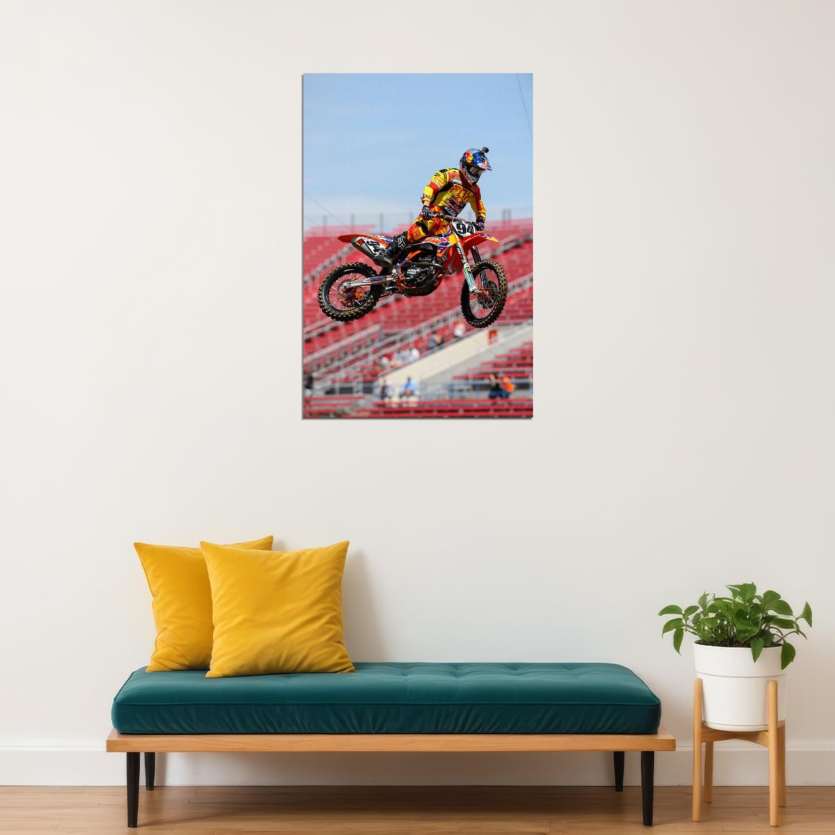 Ryan Villopoto Dirt Motorcycles Driver Artist Poster Wall Art Print Home Wall Decor