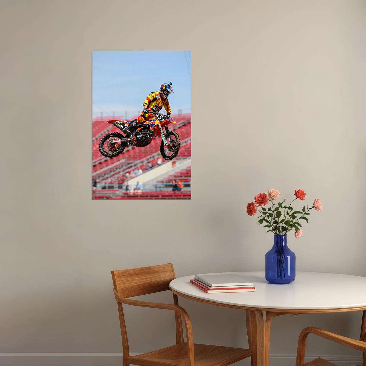 Ryan Villopoto Dirt Motorcycles Driver Artist Poster Wall Art Print Home Wall Decor