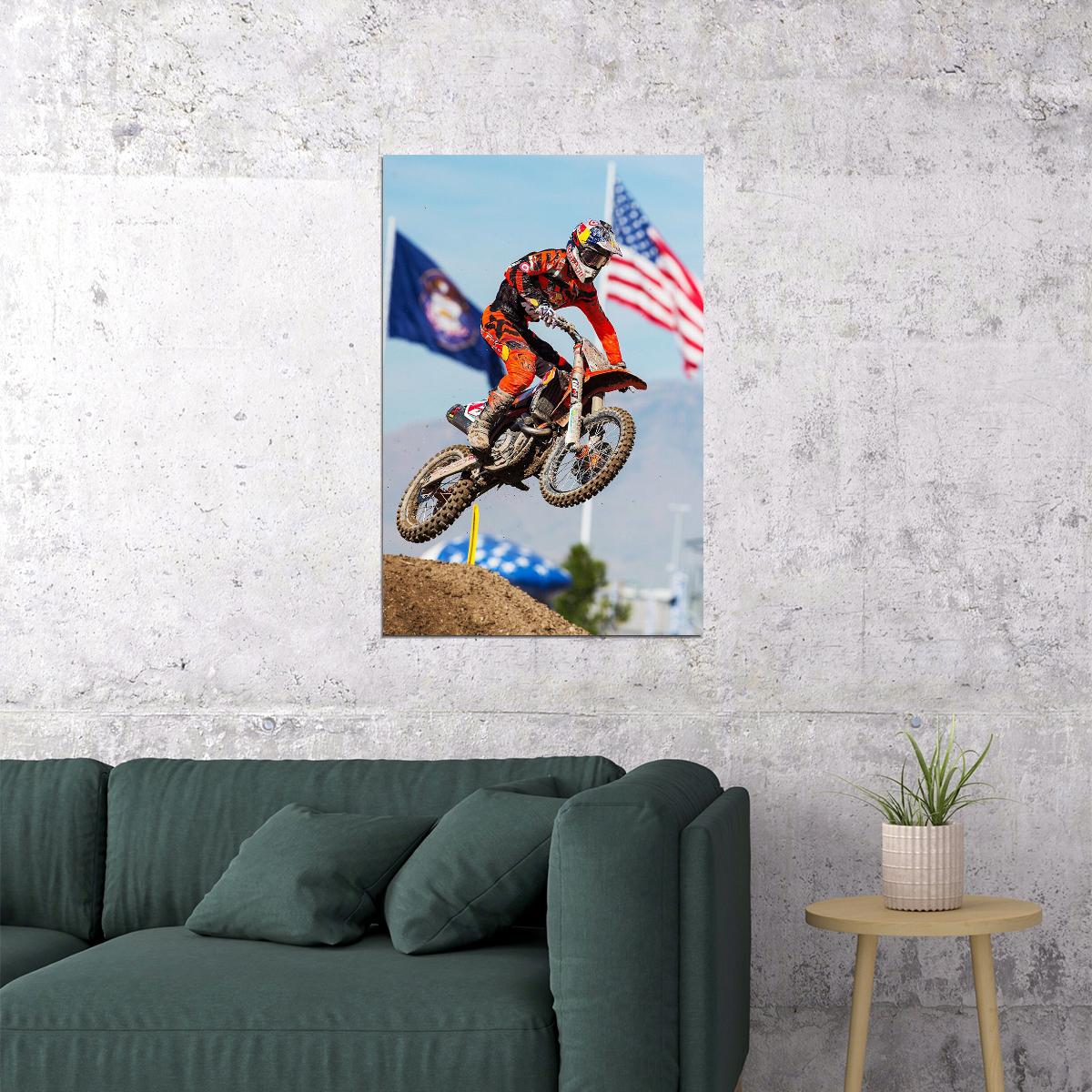 Ryan Dunge Dirt Motorcycles Racer Driver Star Poster Wall Art Print Home Wall Decor