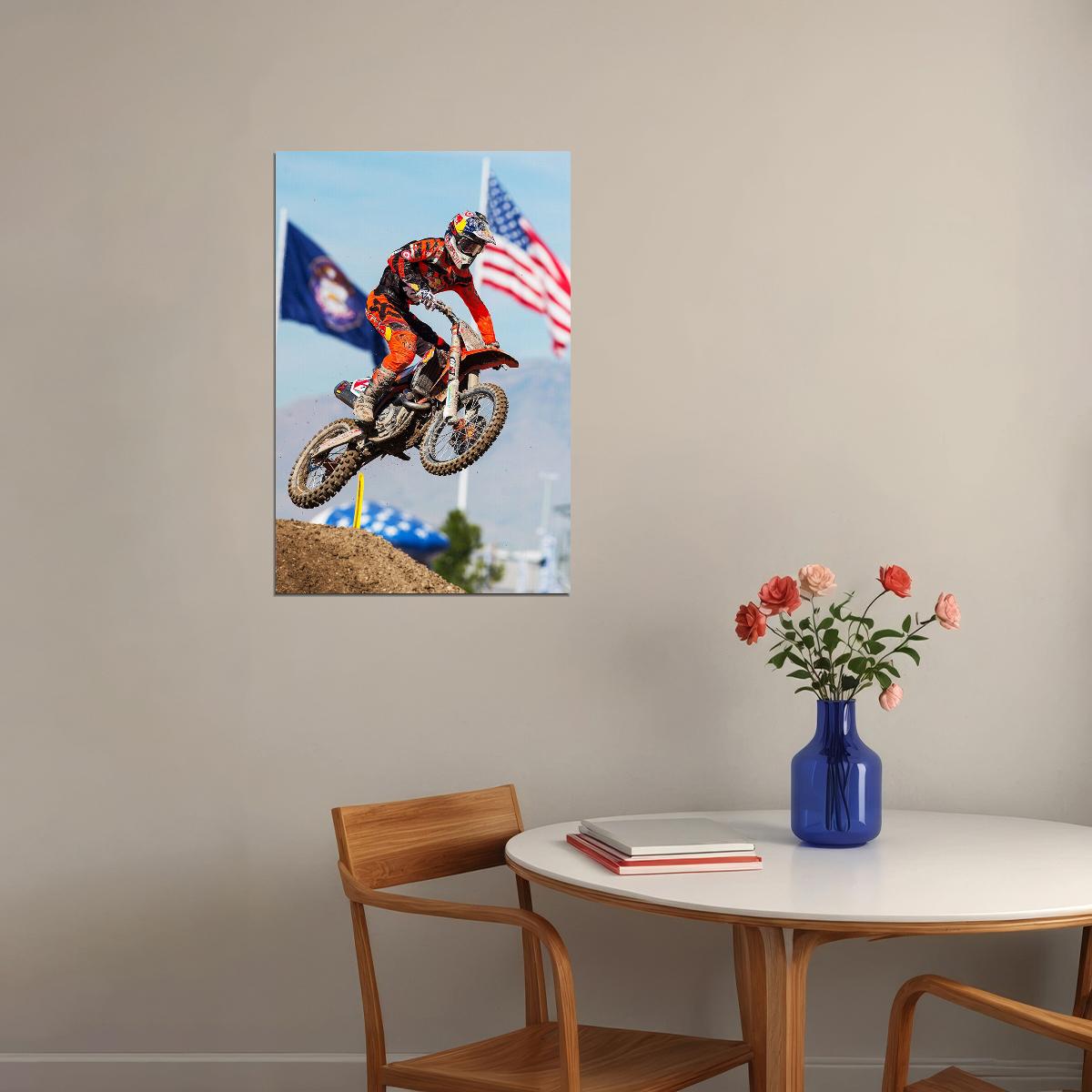 Ryan Dunge Dirt Motorcycles Racer Driver Star Poster Wall Art Print Home Wall Decor