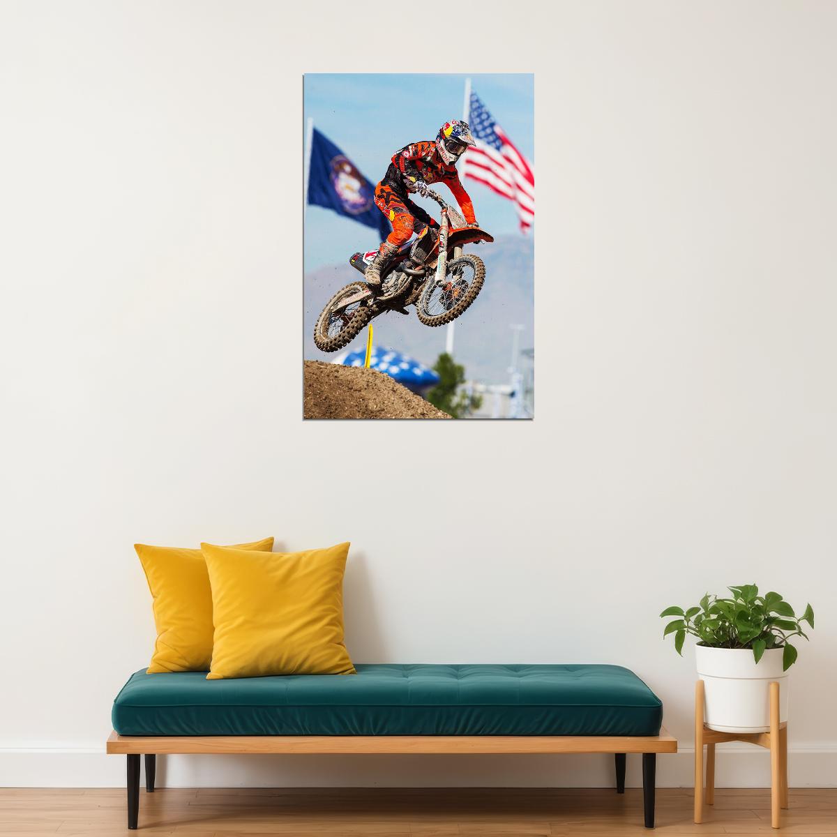 Ryan Dunge Dirt Motorcycles Racer Driver Star Poster Wall Art Print Home Wall Decor
