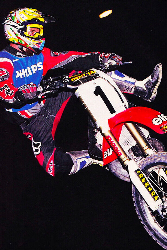 Jeremy Mcgrath Motorcycle Cross Country Star Poster Wall Art Print Home Wall Decor