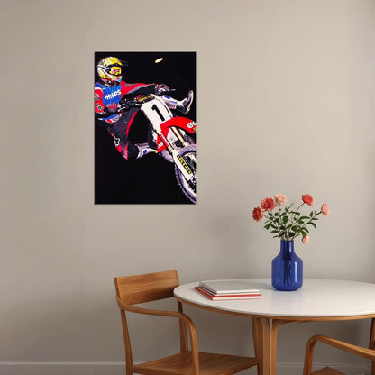 Jeremy Mcgrath Motorcycle Cross Country Star Poster Wall Art Print Home Wall Decor