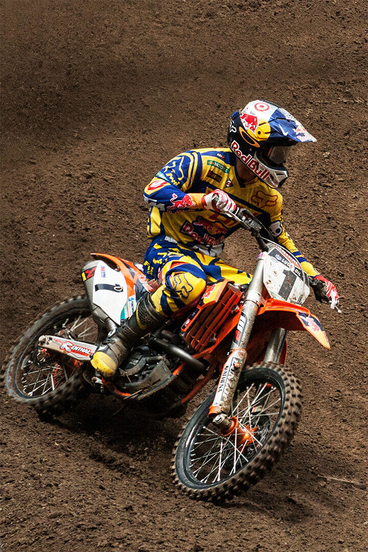 Ryan Dunge Motorcycle Cross Country Racer Poster Wall Art Print Home Wall Decor