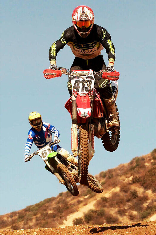 Ricky Johnson Motorcycle Cross Country Racer Star Poster Wall Art Print Home Wall Decor