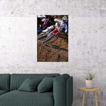 Jeff Stanton Motorcycle Cross Country Idol Poster Wall Art Print Home Wall Decor