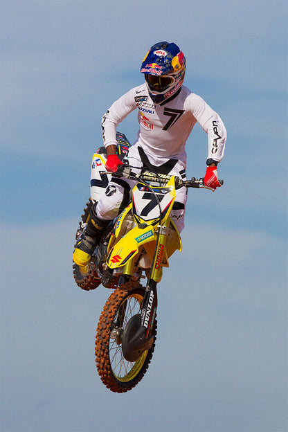 James Stewart Motorcycle Cross Country Racing Poster Wall Art Print Home Wall Decor - xonomax