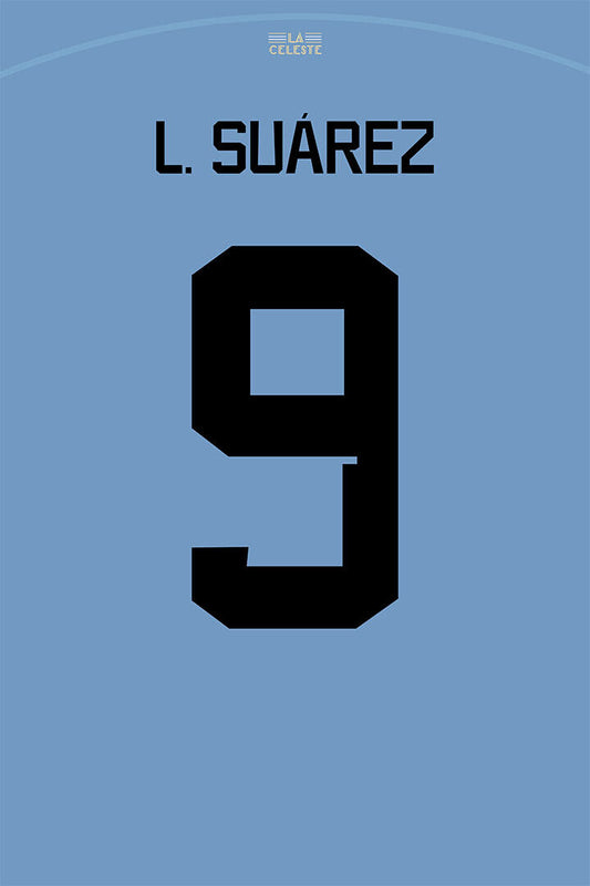 Uruguay #9 Luis Suarez World Soccer Championship Poster Wall Art Print Home Wall Decor - xonomax