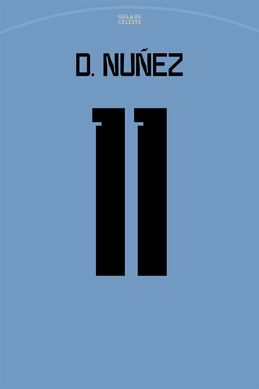 Uruguay #11 Darwin Nunez World Soccer Championship Poster Wall Art Print Home Wall Decor - xonomax