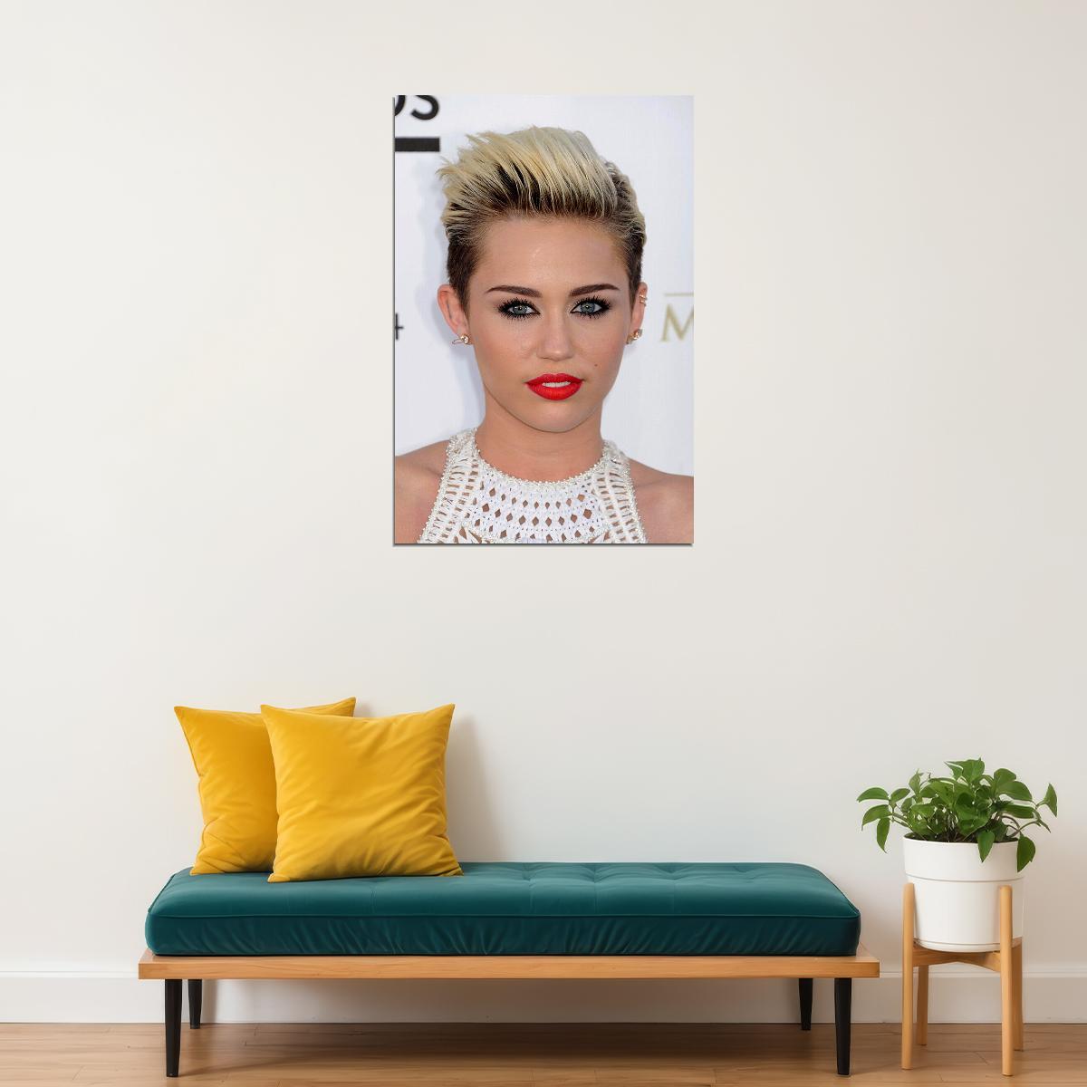 Miley Cyrus Singer Actor Music Songwriter Poster Wall Art Print Home Wall Decor - xonomax