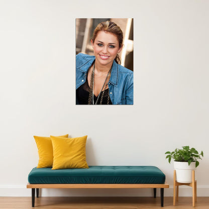 Miley Cyrus Singer Actor Songwriter Idol Poster Wall Art Print Home Wall Decor - xonomax