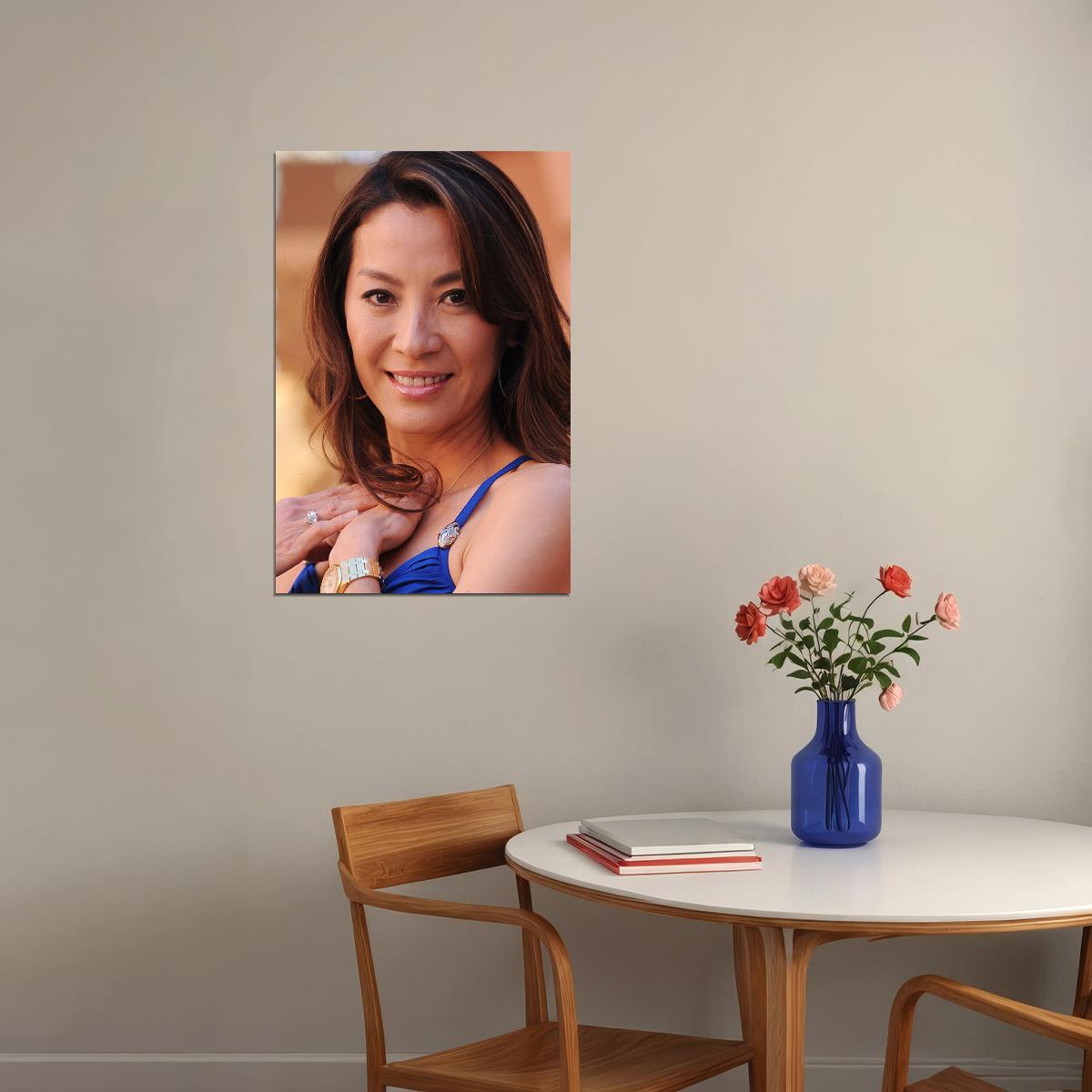 Michelle Yeoh Celebrity Movie Actress Star Poster Wall Art Print Home Wall Decor - xonomax