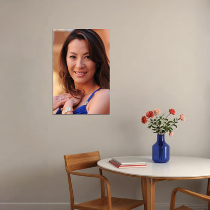 Michelle Yeoh Celebrity Movie Actress Star Poster Wall Art Print Home Wall Decor - xonomax
