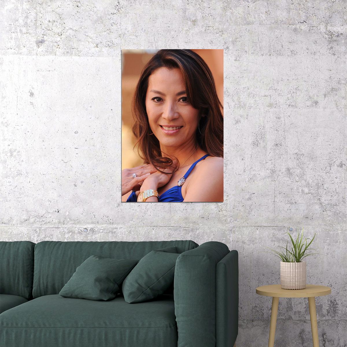 Michelle Yeoh Celebrity Movie Actress Star Poster Wall Art Print Home Wall Decor - xonomax