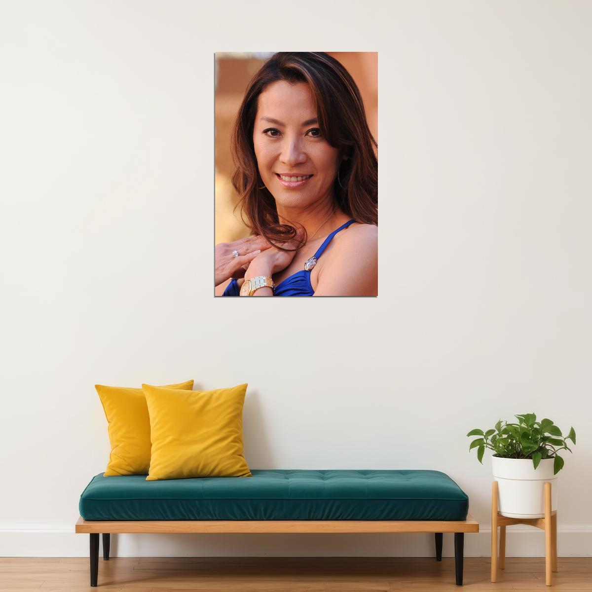 Michelle Yeoh Celebrity Movie Actress Star Poster Wall Art Print Home Wall Decor - xonomax