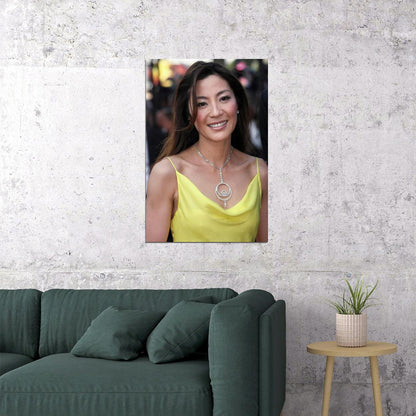 Michelle Yeoh Celebrity Cinema Actress Idol Poster Wall Art Print Home Wall Decor - xonomax