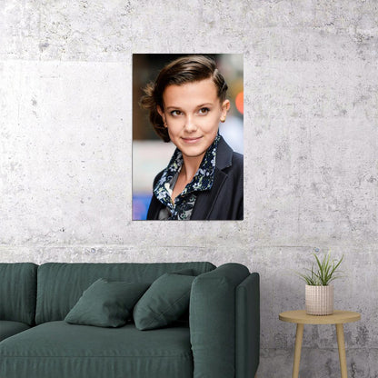 Millie Bobby Brown Celebrity Tv Series Actress Star Poster Wall Art Print Home Wall Decor - xonomax