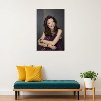 Michelle Yeoh Celebrity Cinema Actress Star Poster Wall Art Print Home Wall Decor - xonomax