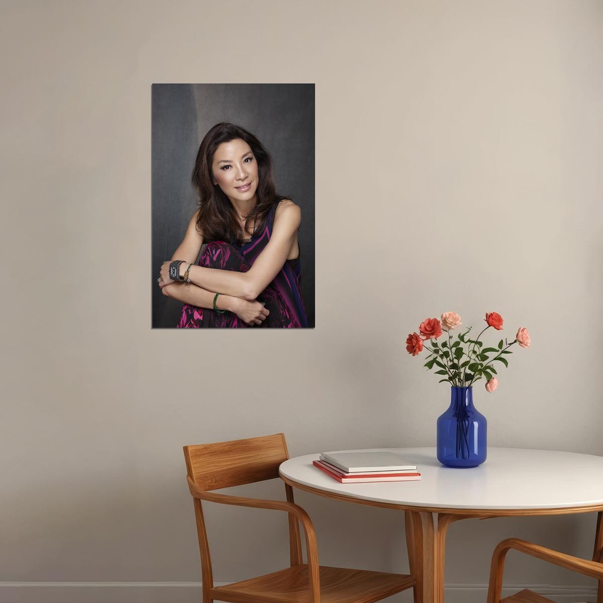 Michelle Yeoh Celebrity Cinema Actress Star Poster Wall Art Print Home Wall Decor - xonomax