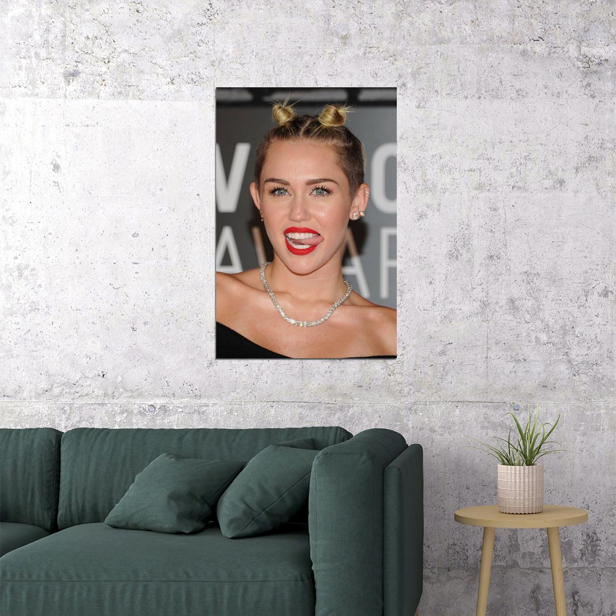 Miley Cyrus Celebrity Singer Actress Star Poster Wall Art Print Home Wall Decor - xonomax