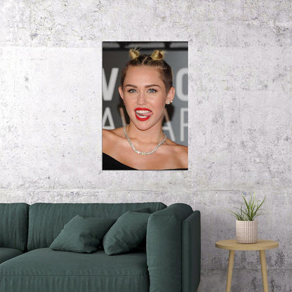 Miley Cyrus Celebrity Singer Actress Star Poster Wall Art Print Home Wall Decor - xonomax
