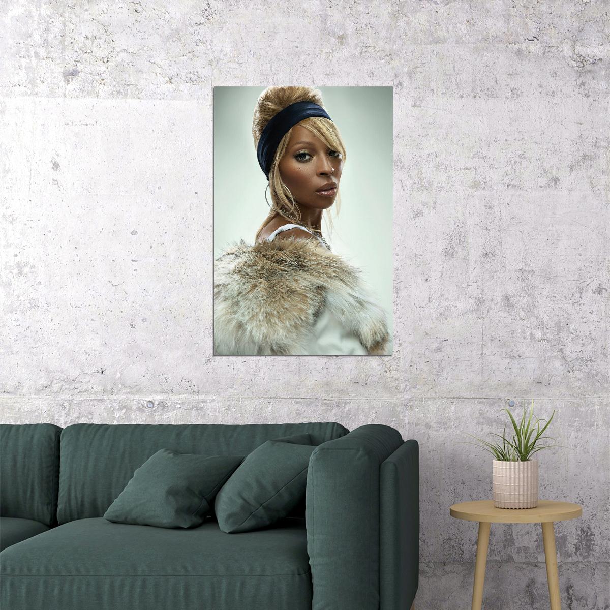 Mary Jane Blige Singer Cinema Actress Star Poster Wall Art Print Home Wall Decor - xonomax