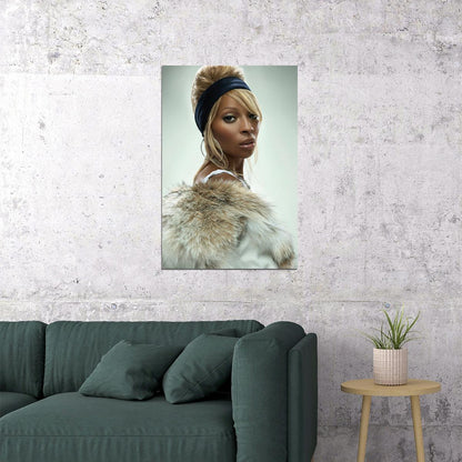 Mary Jane Blige Singer Cinema Actress Star Poster Wall Art Print Home Wall Decor - xonomax