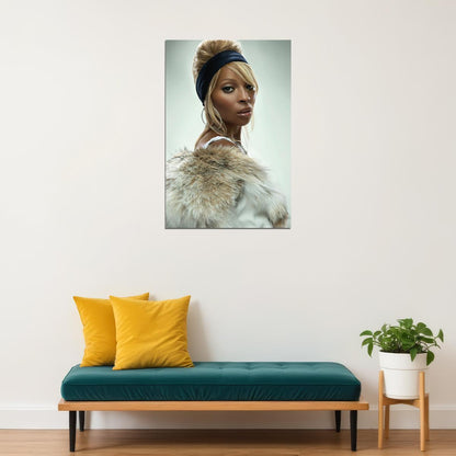 Mary Jane Blige Singer Cinema Actress Star Poster Wall Art Print Home Wall Decor - xonomax