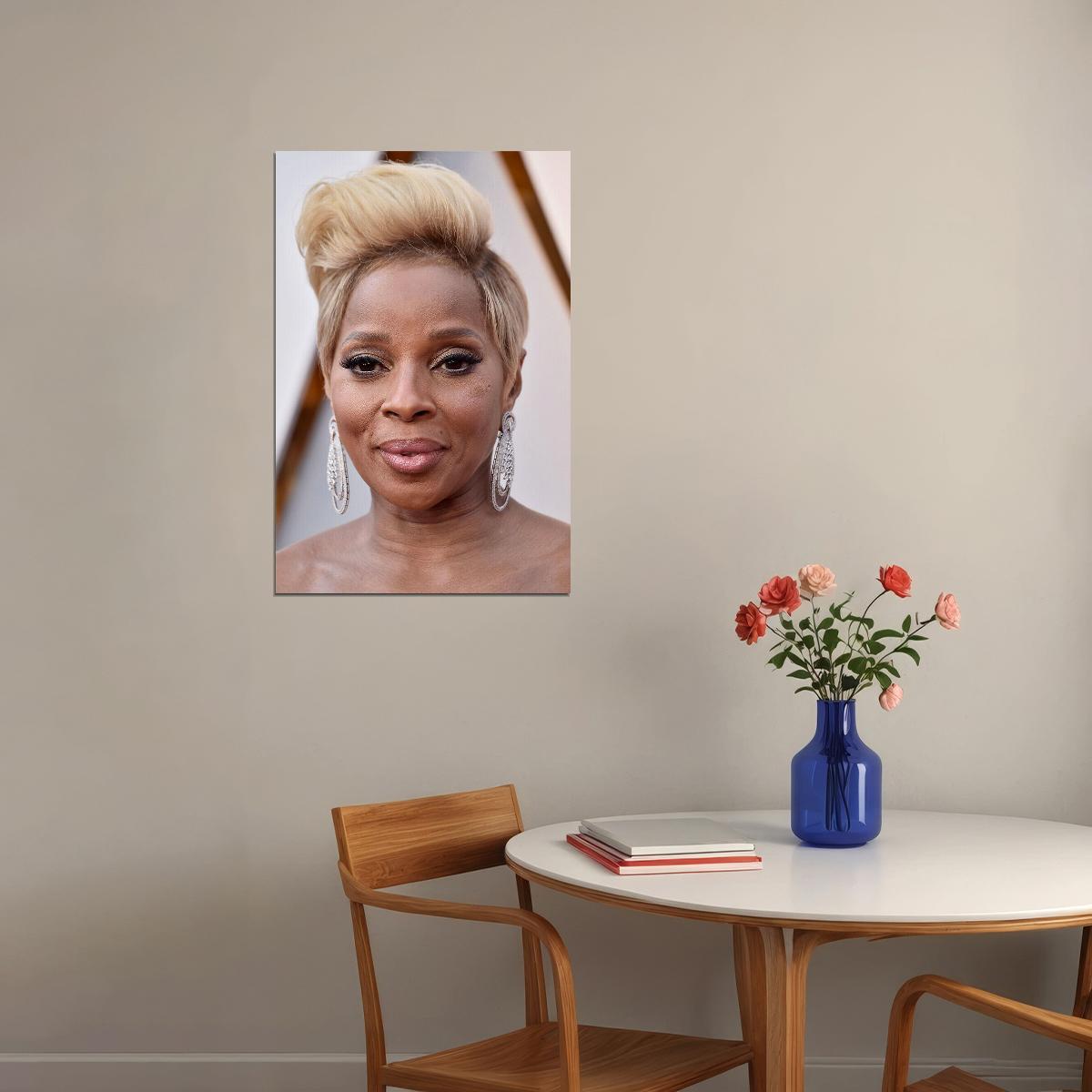 Mary Jane Blige Singer Cinema Actress Idol Poster Wall Art Print Home Wall Decor - xonomax