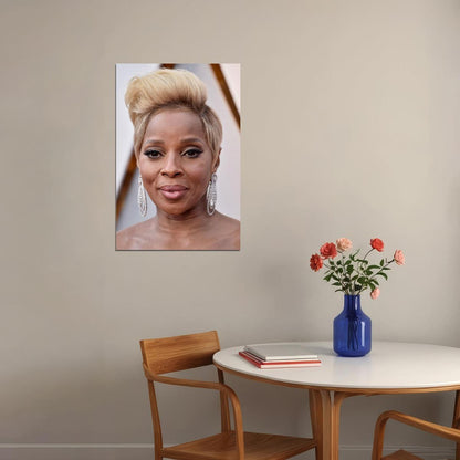 Mary Jane Blige Singer Cinema Actress Idol Poster Wall Art Print Home Wall Decor - xonomax