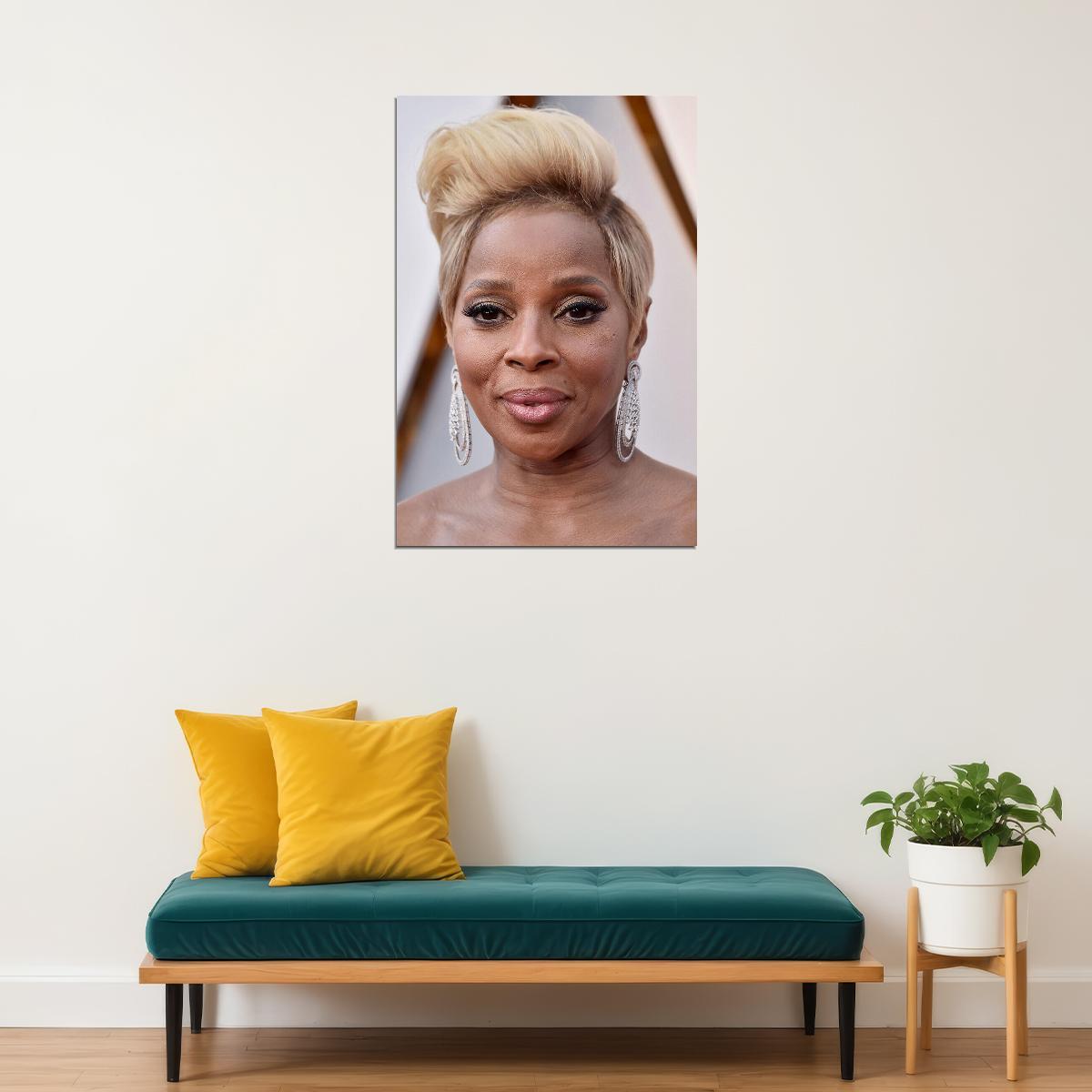 Mary Jane Blige Singer Cinema Actress Idol Poster Wall Art Print Home Wall Decor - xonomax
