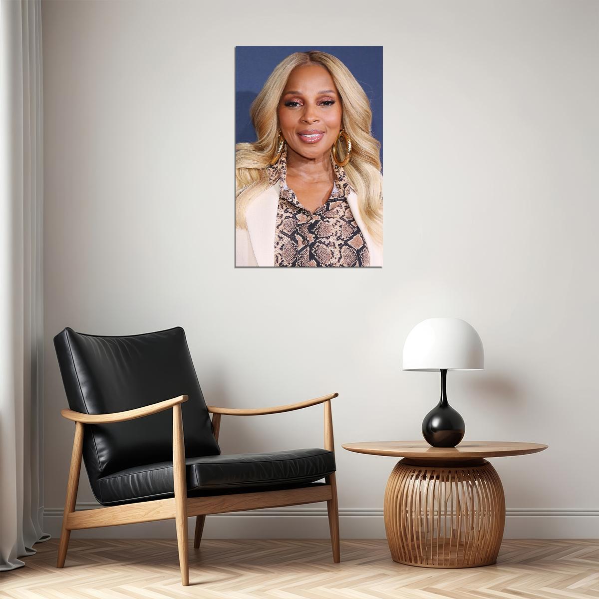 Mary Jane Blige Celebrity Singer Actress Idol Poster Wall Art Print Home Wall Decor - xonomax