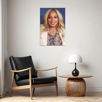 Mary Jane Blige Celebrity Singer Actress Idol Poster Wall Art Print Home Wall Decor - xonomax