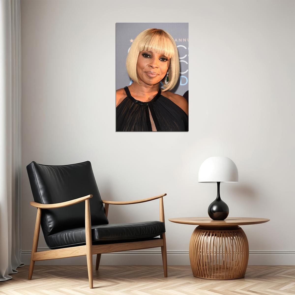 Mary Jane Blige Celebrity Singer Actress Star Poster Wall Art Print Home Wall Decor - xonomax