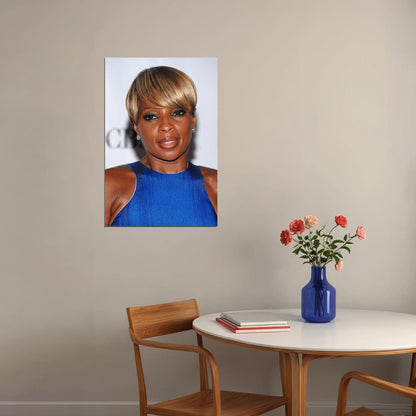 Mary Jane Blige Celebrity Singer Rapper Star Poster Wall Art Print Home Wall Decor - xonomax